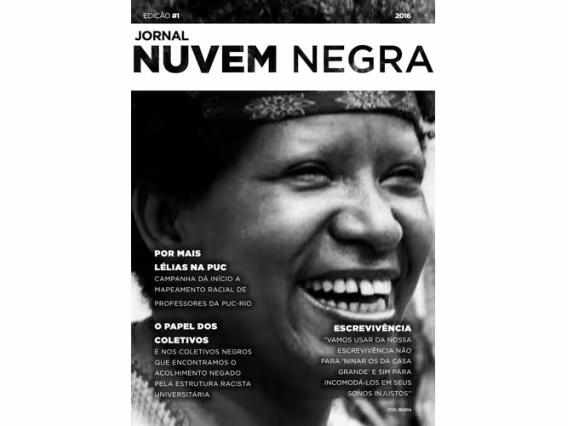 Capa do primeiro número do jornal Nuvem Negra.