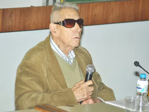 O geógrafo Aziz Nacib Ab’Sáber. Fotógrafo Jorge Paulo. Acervo do Projeto Comunicar.