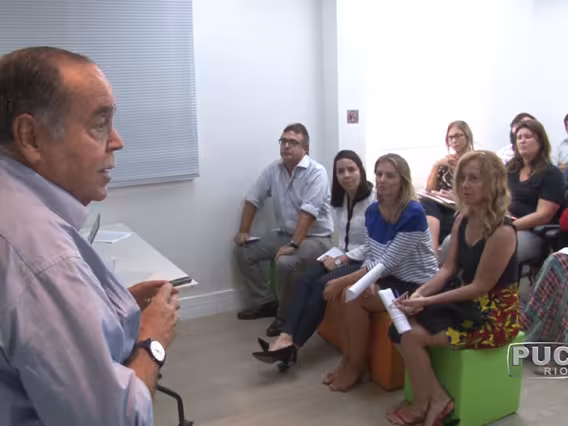 Imagem da TV PUC, que fez a cobertura do evento. Acervo Comunicar.