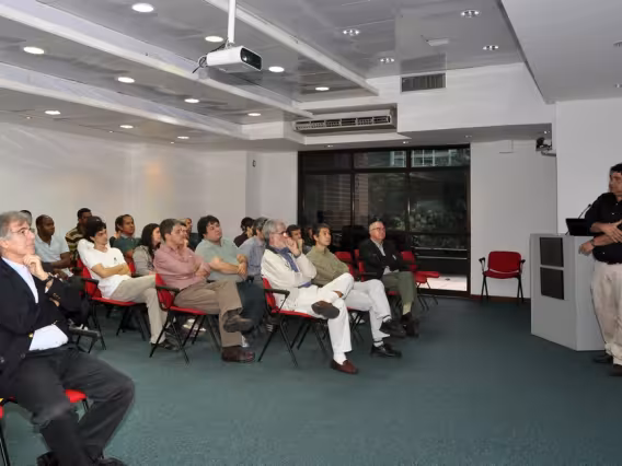 Estiveram presentes o Reitor Prof. Pe. Josafá Carlos de Siqueira S.J. e o Vice-reitor Acadêmico Prof. José Ricardo Bergmann. Fotógrafa Pamella Vasconcellos. Acervo do Projeto Comunicar.