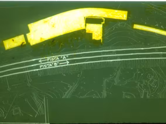 Projeto da empresa Internacional Engenharia para a auto-estrada.