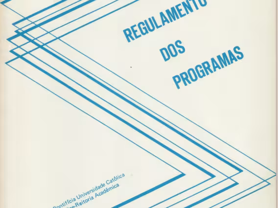 Capa da publicação com o Regulamento dos Programas de Pós-graduação