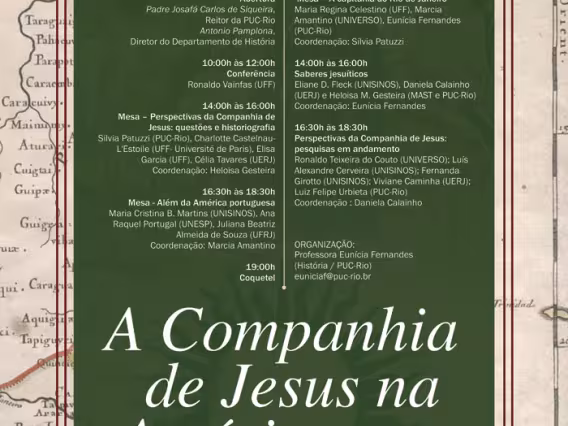 Cartaz com a programação do evento.