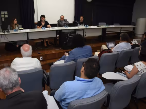 Abertura do evento, no auditório Padre Anchieta. Fotógrafo Antônio Albuquerque.