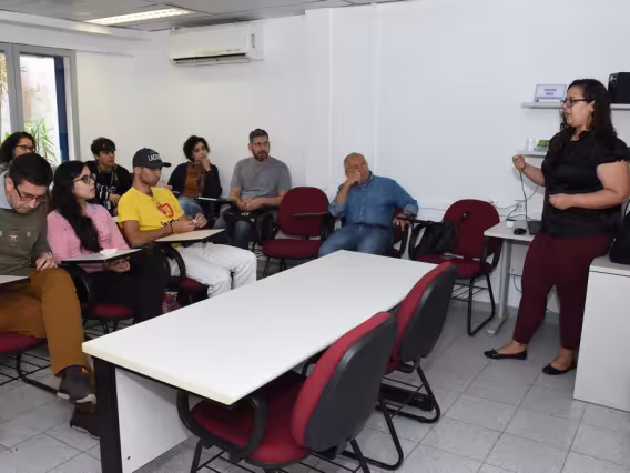 A apresentação contou com a presença do Vice-Reitor Comunitário prof. Augusto Sampaio. Fotógrafo Antônio Albuquerque.