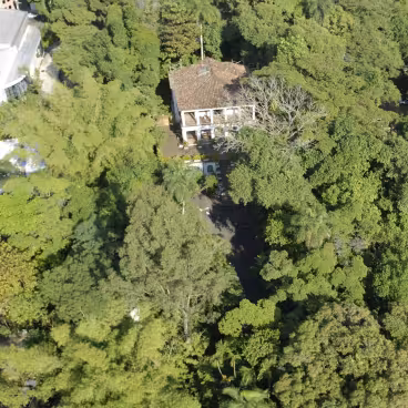 A natureza envolve o Solar Grandjean de Montigny. 2010. Fotógrafo Nilo Lima. Acervo Núcleo de Memória da PUC-Rio.