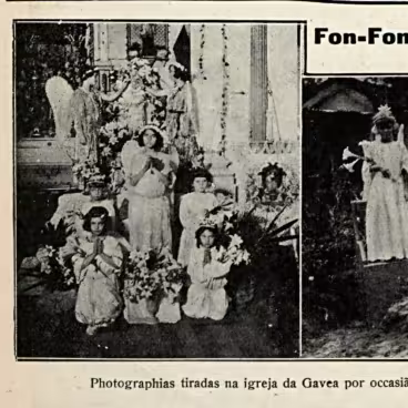 Fiéis da Igreja da Gávea durante a festa de Nossa Senhora do Rosário. Revista Fon Fon, 21 de janeiro de 1916.